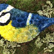 Bluetit Floral tribute 